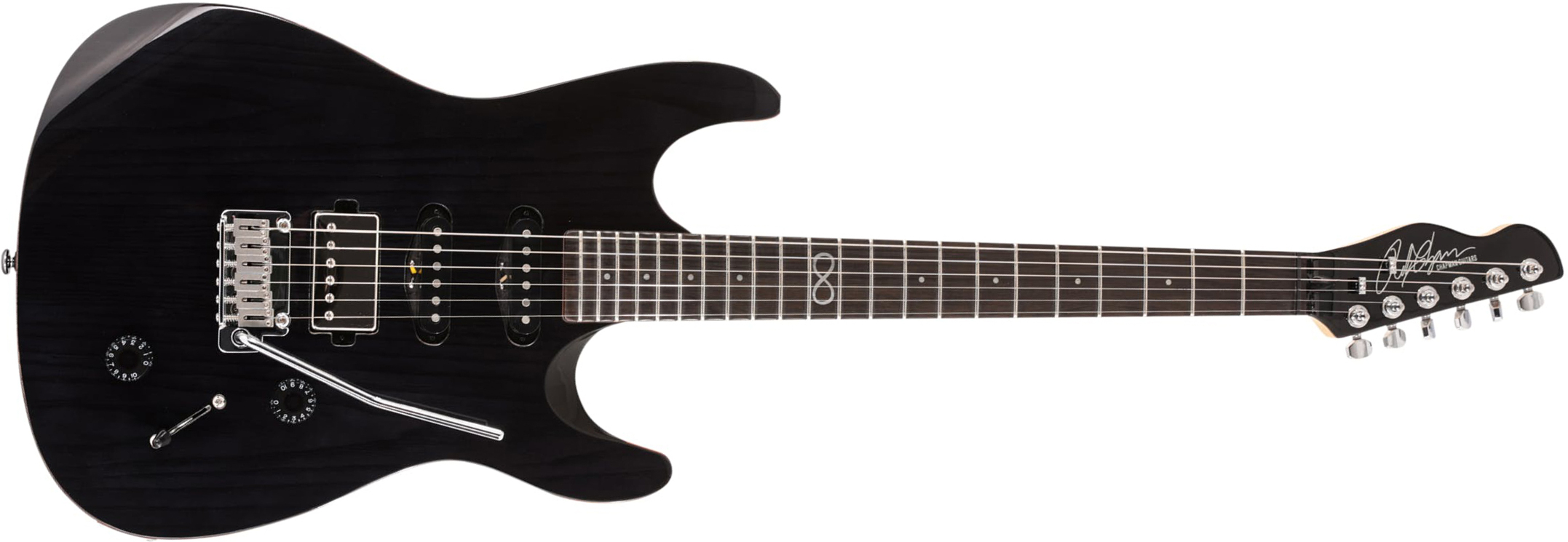 Chapman Guitars Ml1x 2022 Hss Trem Eb - Trans Black - E-Gitarre in Str-Form - Main picture