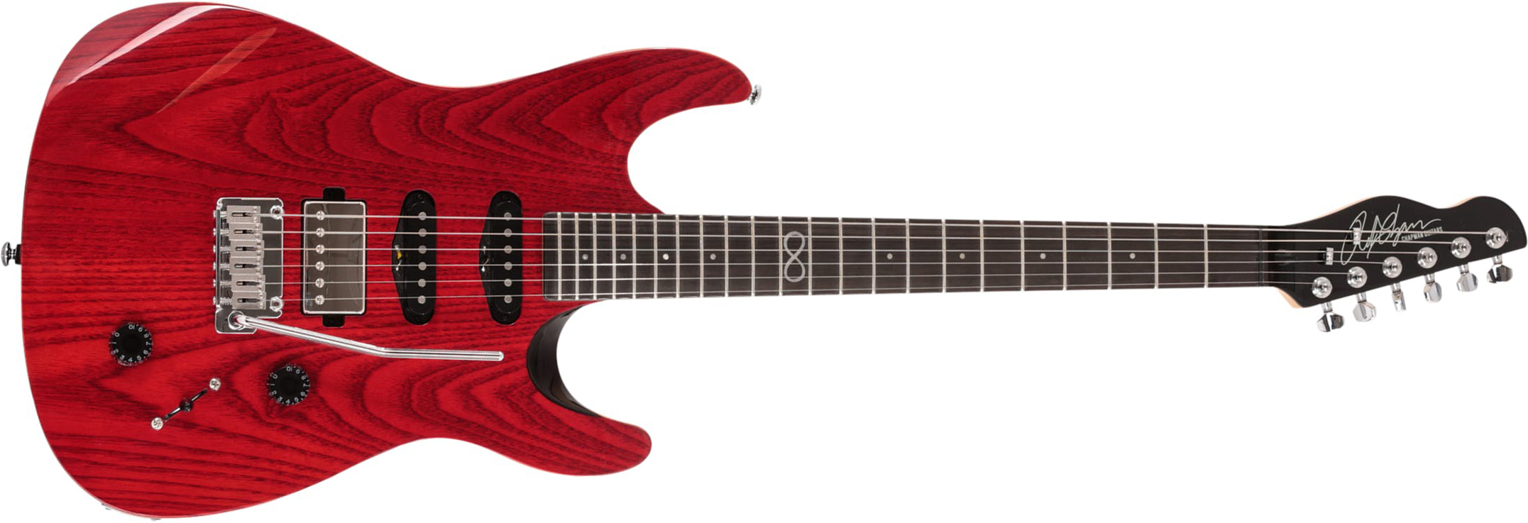 Chapman Guitars Ml1x 2022 Hss Trem Eb - Trans Deep Red - E-Gitarre in Str-Form - Main picture