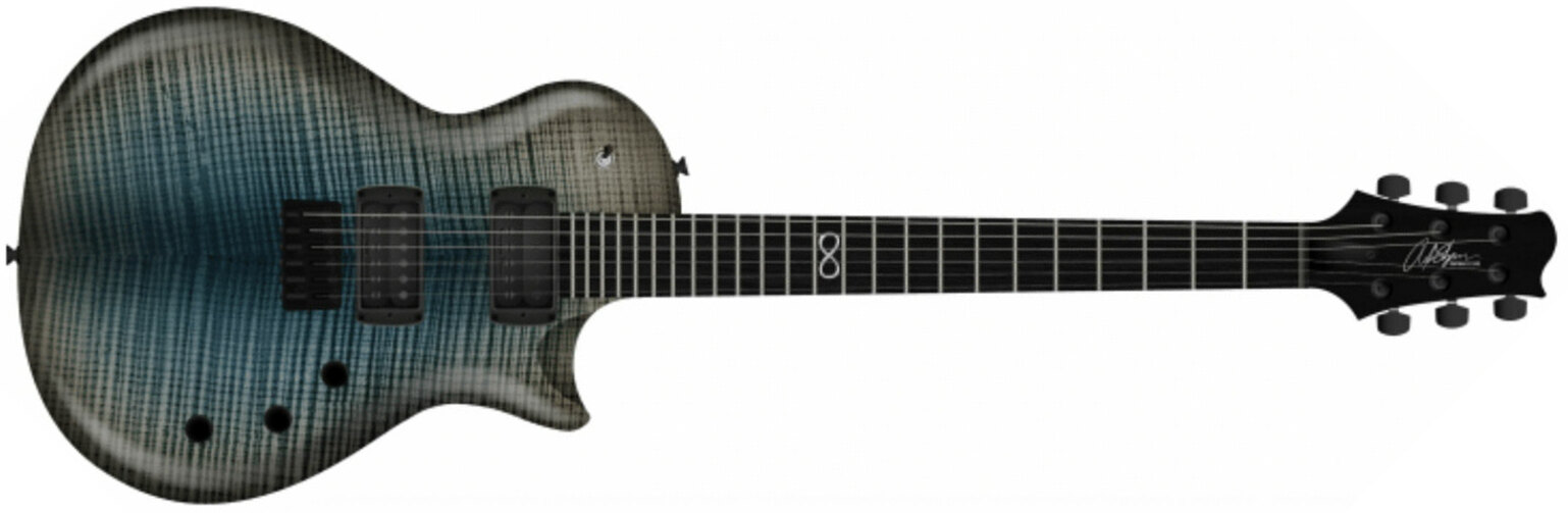 Chapman Guitars Ml2 Pro Modern Hh Seymour Duncan Ht Eb - Azure Blue - Single-Cut-E-Gitarre - Main picture