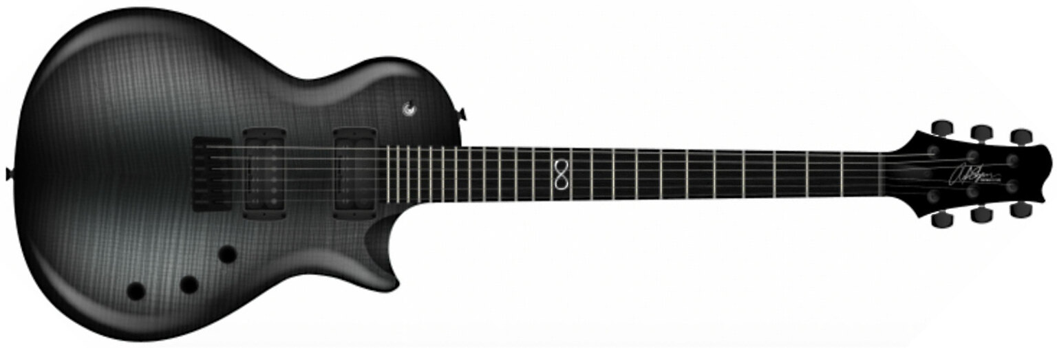 Chapman Guitars Ml2 Pro Modern Hh Seymour Duncan Ht Eb - River Styx Black - Single-Cut-E-Gitarre - Main picture