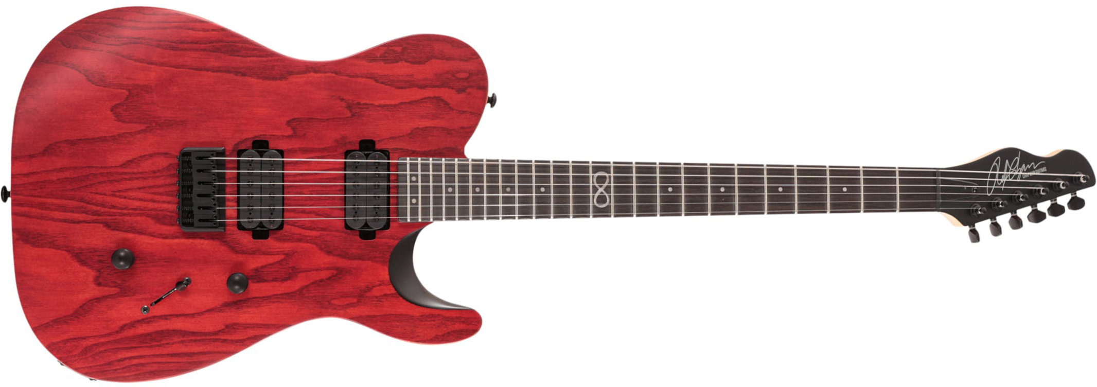 Chapman Guitars Ml3 Modern 2022 Standard 2h Ht Eb - Deep Red Satin - E-Gitarre in Teleform - Main picture