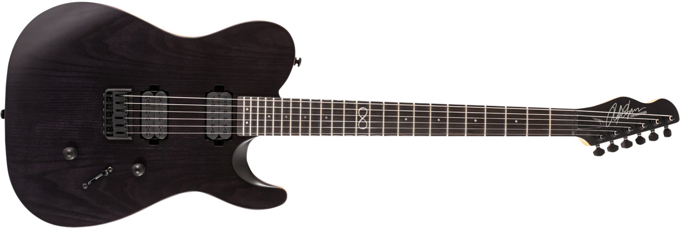 Chapman Guitars Ml3 Modern 2022 Standard 2h Ht Eb - Slate Black Satin - E-Gitarre in Teleform - Main picture