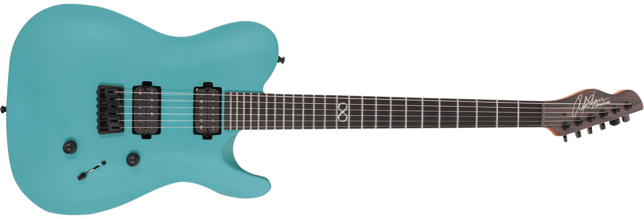 Chapman Guitars Ml3 Modern Pro 2h Seymour Duncan  Ht Eb - Liquid Teal Metallic Satin - E-Gitarre in Teleform - Main picture