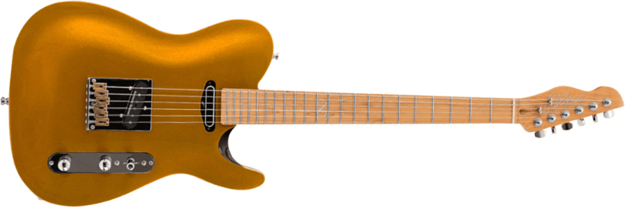 Chapman Guitars Ml3 Traditional Pro 2s Seymour Duncan Ht Mn - Gold Metallic - E-Gitarre in Teleform - Main picture