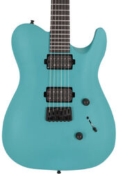 E-gitarre in teleform Chapman guitars Pro ML3 Modern - Liquid teal metallic satin