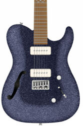 E-gitarre in teleform Chapman guitars ML3 Pro Traditional Semi-Hollow - Atlantic blue sparkle