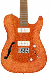 E-gitarre in teleform Chapman guitars ML3 Pro Traditional Semi-Hollow - Burnt orange sparkle