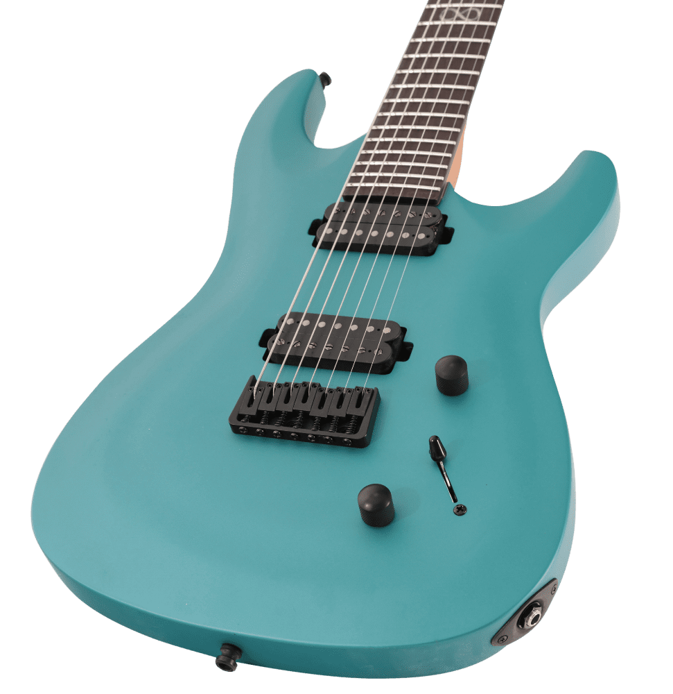 Chapman Guitars Ml1-7 Modern Pro 7c 2h Seymour Duncan  Ht Eb - Liquid Teal Metallic Satin - 7-saitige E-Gitarre - Variation 3