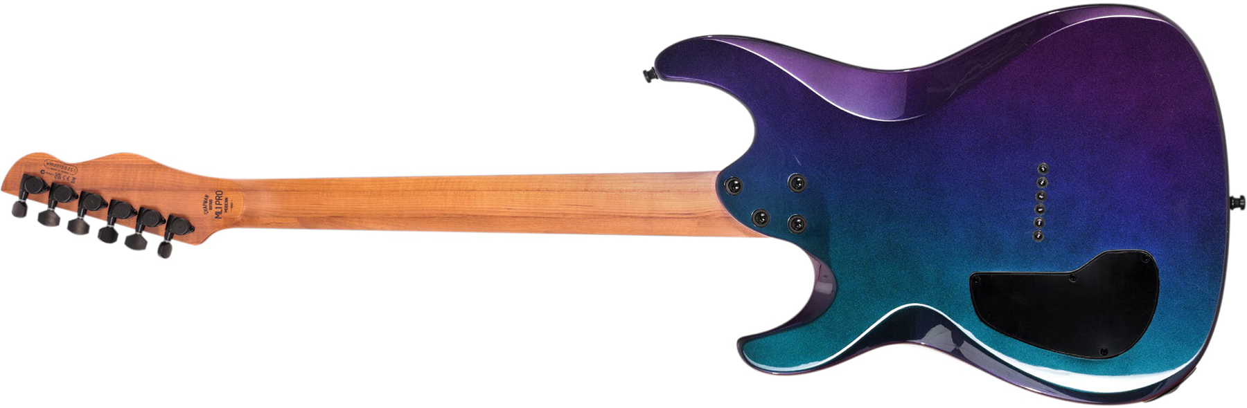 Chapman Guitars Ml1 Modern Pro 2h Seymour Duncan  Ht Eb - Morpheus Purple Flip - E-Gitarre in Str-Form - Variation 1