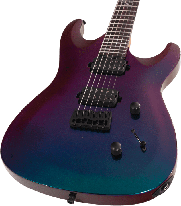 Chapman Guitars Ml1 Modern Pro 2h Seymour Duncan  Ht Eb - Morpheus Purple Flip - E-Gitarre in Str-Form - Variation 3