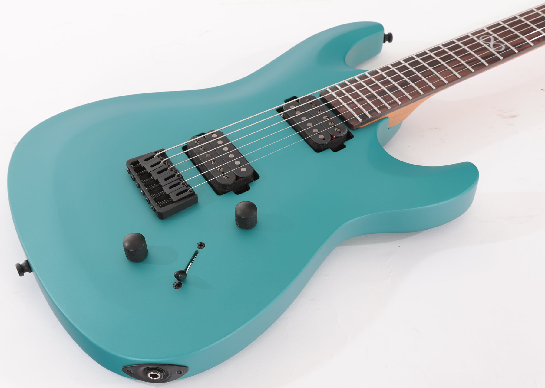 Chapman Guitars Ml1 Modern Pro 2h Seymour Duncan  Ht Eb - Liquid Teal Metallic Satin - E-Gitarre in Str-Form - Variation 4