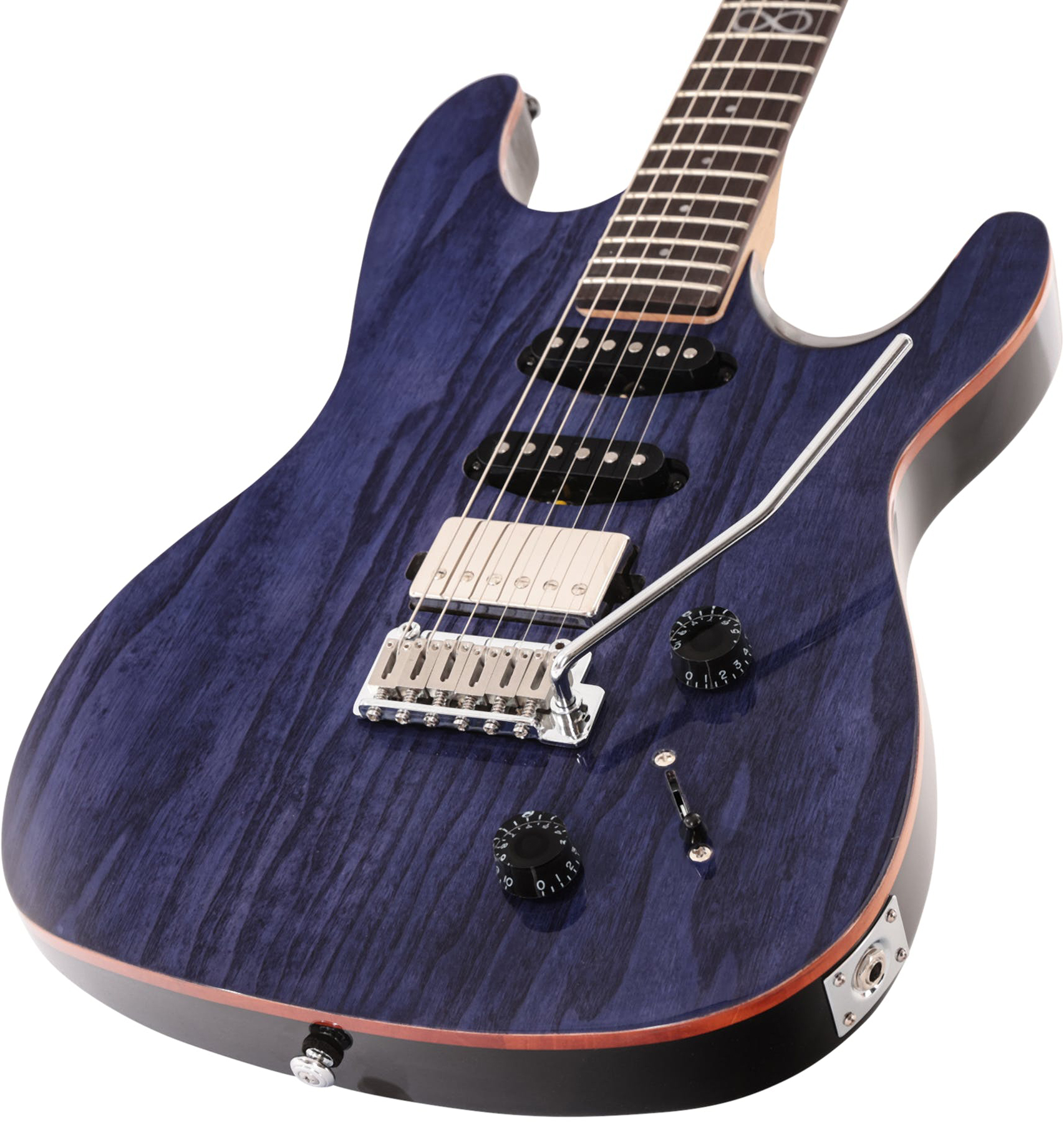 Chapman Guitars Ml1x Hss Trem Eb - Trans Deep Blue - E-Gitarre in Str-Form - Variation 3