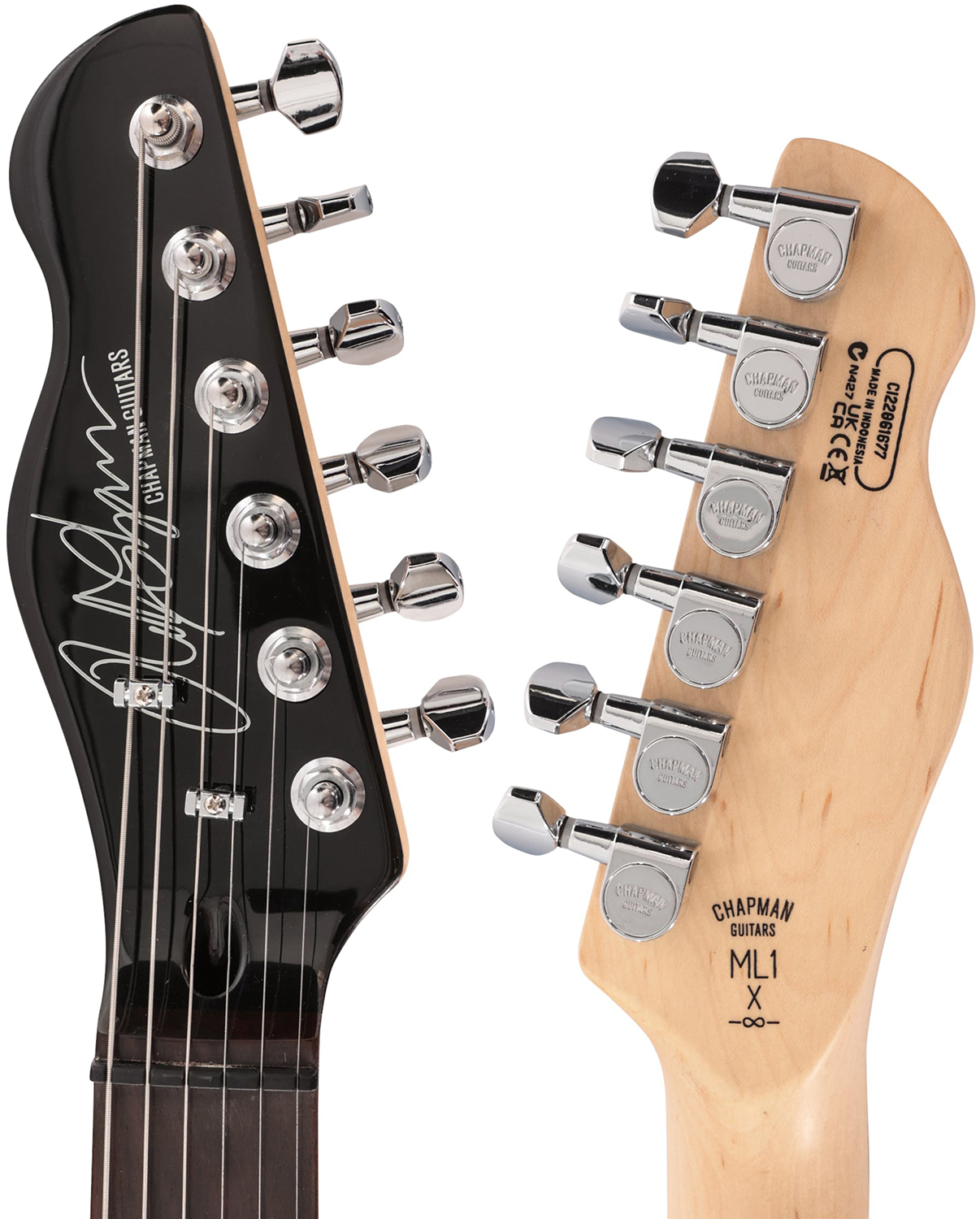 Chapman Guitars Ml1x Hss Trem Eb - Trans Deep Blue - E-Gitarre in Str-Form - Variation 4