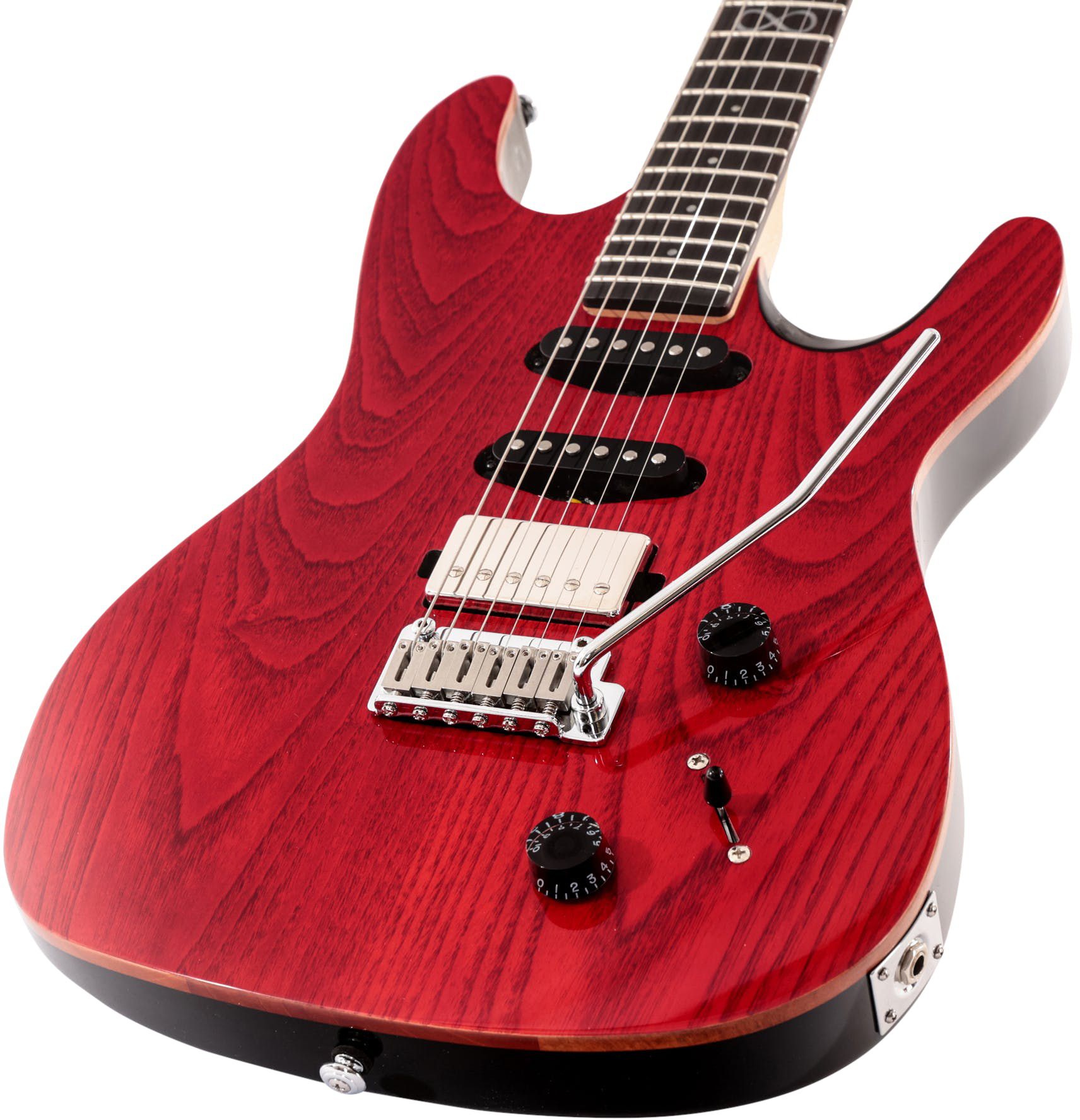 Chapman Guitars Ml1x 2022 Hss Trem Eb - Trans Deep Red - E-Gitarre in Str-Form - Variation 3