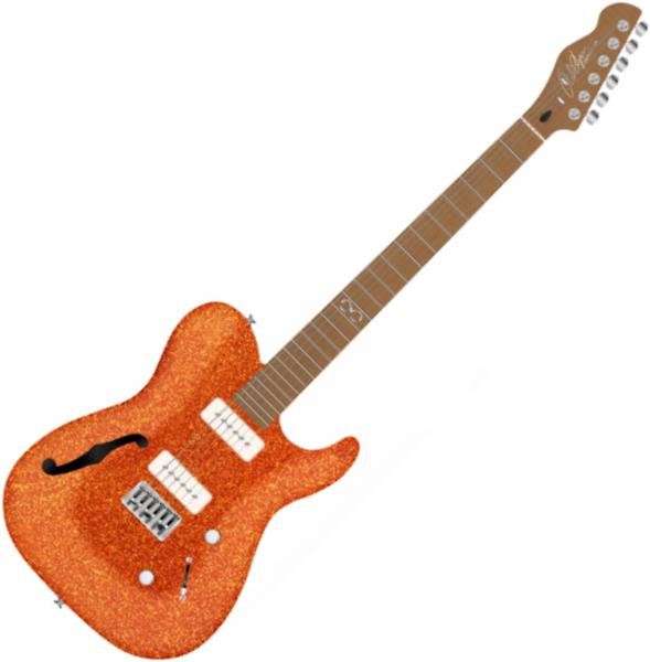 Solidbody e-gitarre Chapman guitars ML3 Pro Traditional Semi-Hollow - Burnt orange sparkle