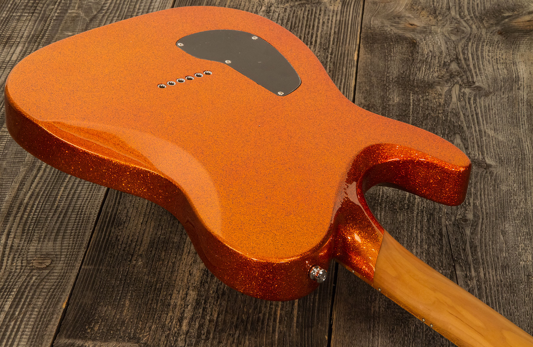 Chapman Guitars Ml3 Pro Traditional Semi-hollow 2p90 Seymour Duncan Ht Mn - Burnt Orange Sparkle - E-Gitarre in Teleform - Variation 2