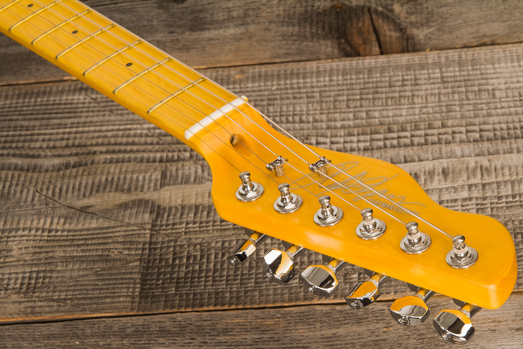 Chapman Guitars Ml3 Traditional Standard Sp90 Ht Mn - Tobacco Ash - E-Gitarre in Teleform - Variation 5