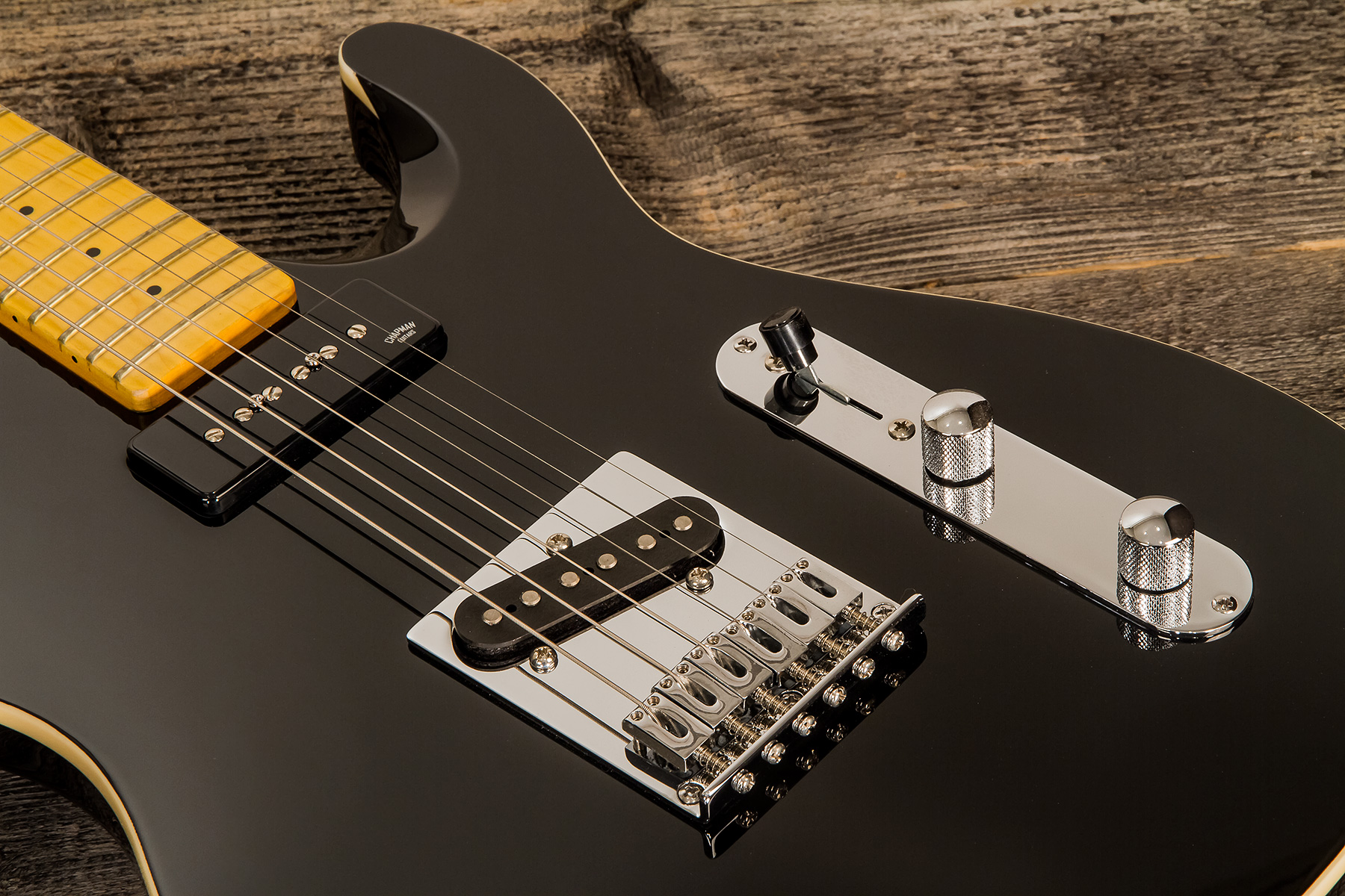 Chapman Guitars Ml3 Traditional Standard Sp90 Ht Mn - Gloss Black - E-Gitarre in Teleform - Variation 4