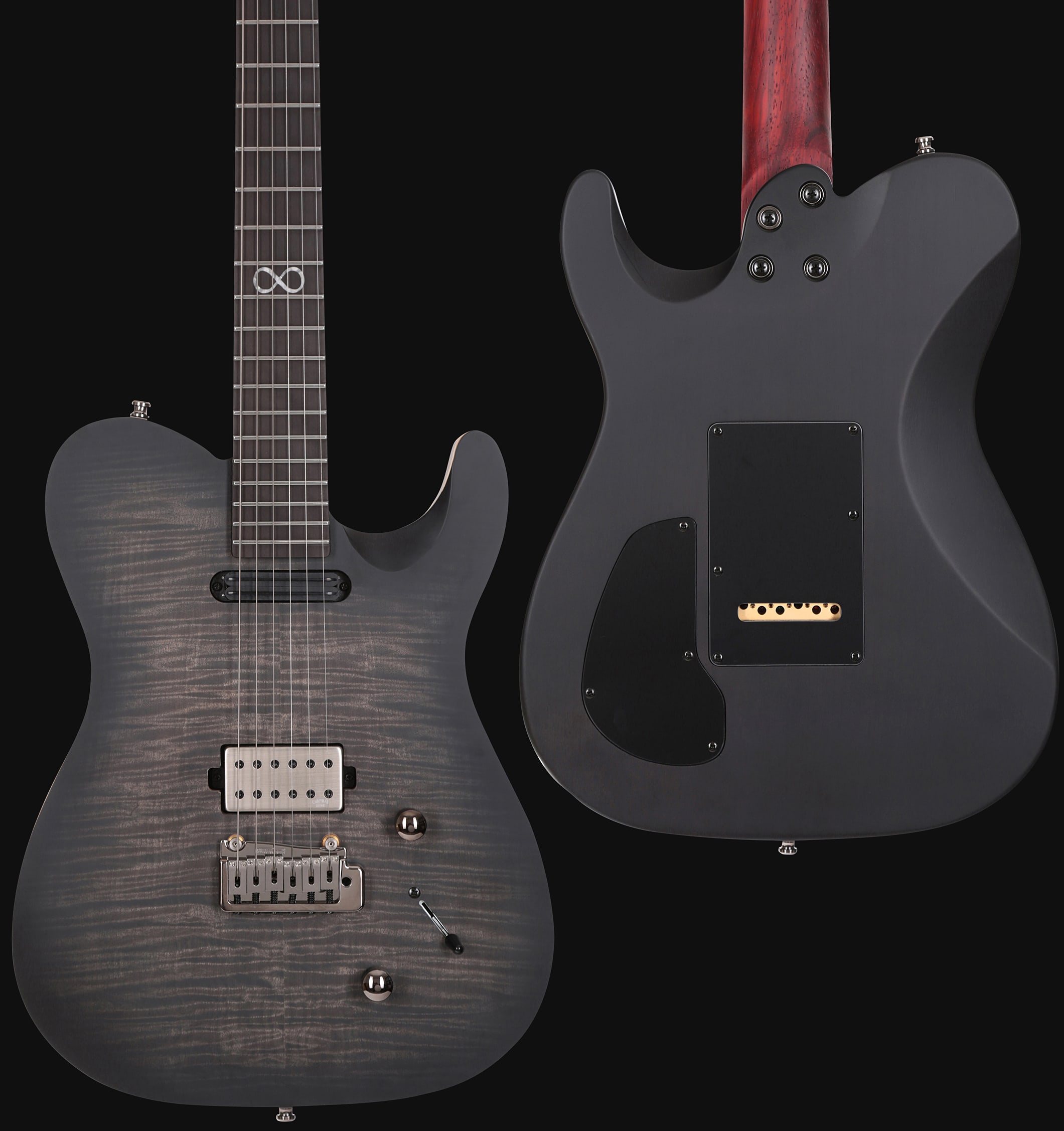 Chapman Guitars Rabea Massaad Ml3 Bea Signature Hh Trem Eb - Smoke Satin - E-Gitarre in Teleform - Variation 2