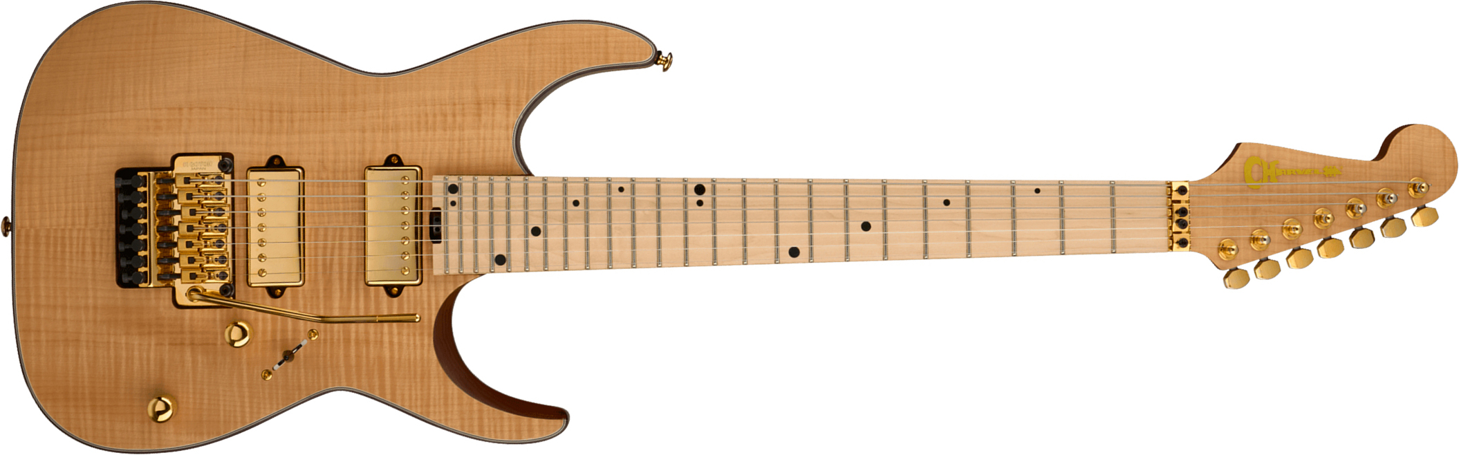Charvel Angel Vivaldi Dinky Dk24-7 Nova Signature 7c 2h Dimarzio Fr Mn - Natural - Signature-E-Gitarre - Main picture