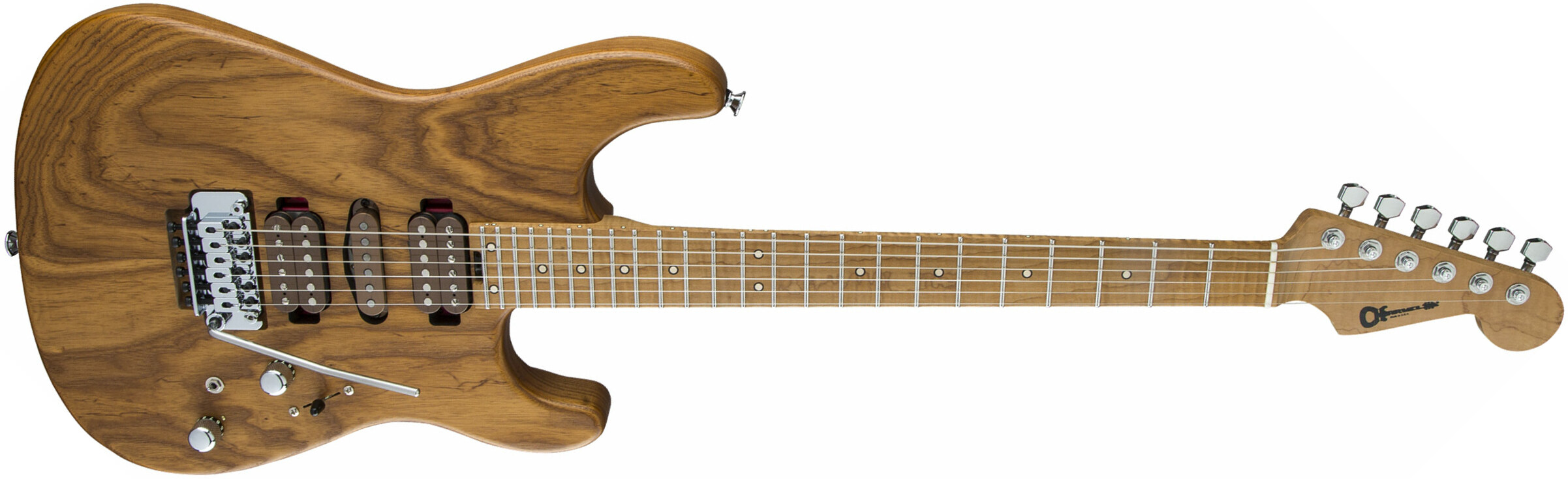 Charvel Guthrie Govan Hsh Caramelized Ash Signature Usa Trem Mn - Natural - E-Gitarre in Str-Form - Main picture