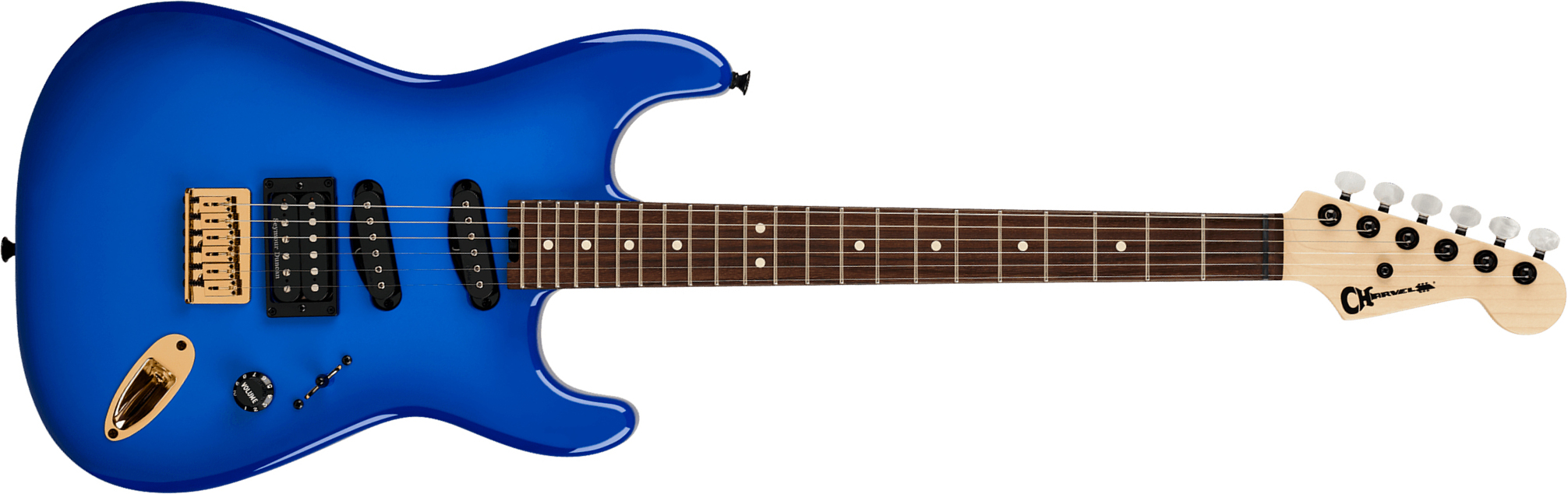Charvel Jake E Lee San Dimas Style 1 Pro Mod Mex Signature Hss Ht Rw - Blue Burst - Signature-E-Gitarre - Main picture