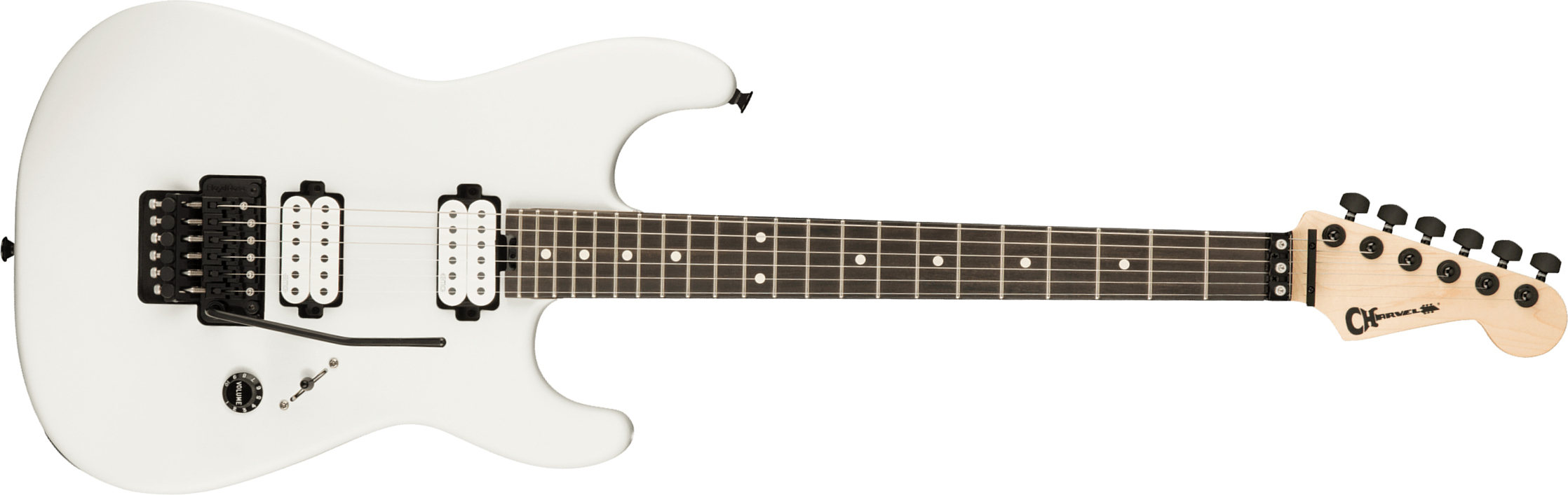 Charvel Jim Root San Dimas Style 1 Hh Fr E Pro-mod Signature 2h Emg Eb - Satin White - E-Gitarre in Str-Form - Main picture