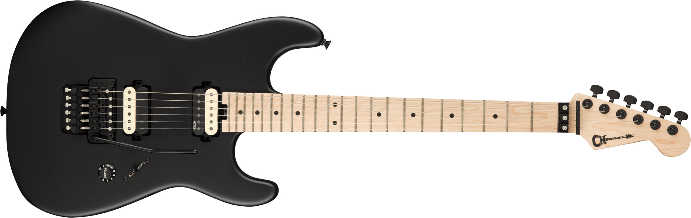 Charvel Jim Root San Dimas Style 1 Hh Fr M Pro-mod Signature 2h Emg Mn - Satin Black - E-Gitarre in Str-Form - Main picture