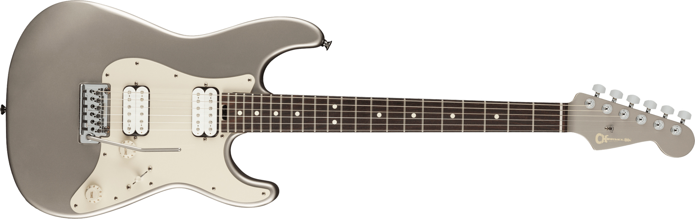 Charvel Prashant Aswani Pro-mod So-cal Pa28 Signature 2h Trem Mn - Inca Silver - E-Gitarre in Str-Form - Main picture