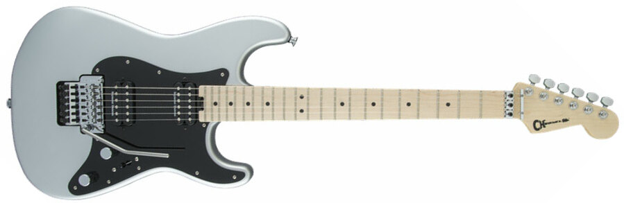 Charvel Pro-mod San Dimas Style 1 Hh Seymour Duncan Fr Mn - Satin Silver - E-Gitarre in Str-Form - Main picture