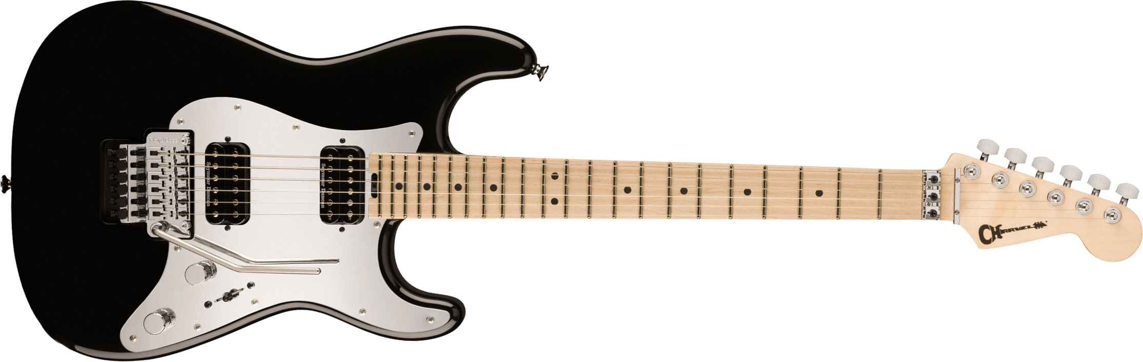 Charvel Pro-mod So-cal Style 1 Hh Fr M 2h Seymour Duncan Mn - Gloss Black - E-Gitarre in Str-Form - Main picture