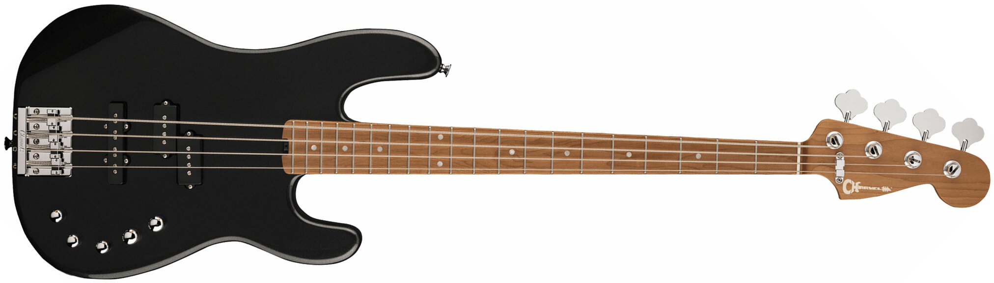 Charvel San Dimas Bass Pj Iv Pro-mod Mex 4c Active Mn - Metallic Black - Solidbody E-bass - Main picture