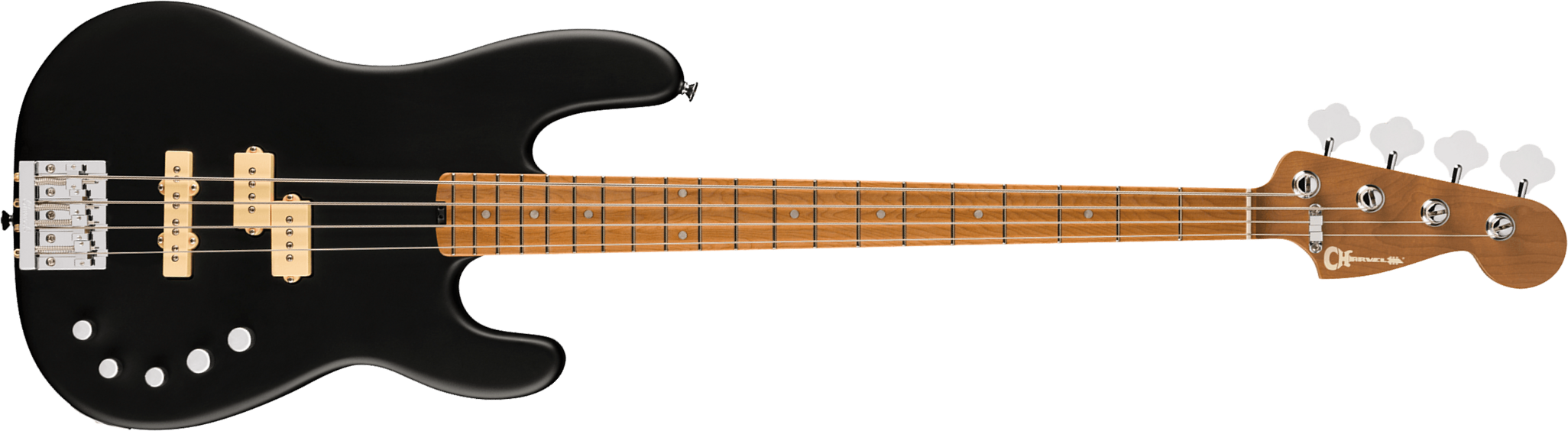 Charvel San Dimas Pj Iv Bass Pro-mod Active Dimarzio Mn - Satin Black - Solidbody E-bass - Main picture