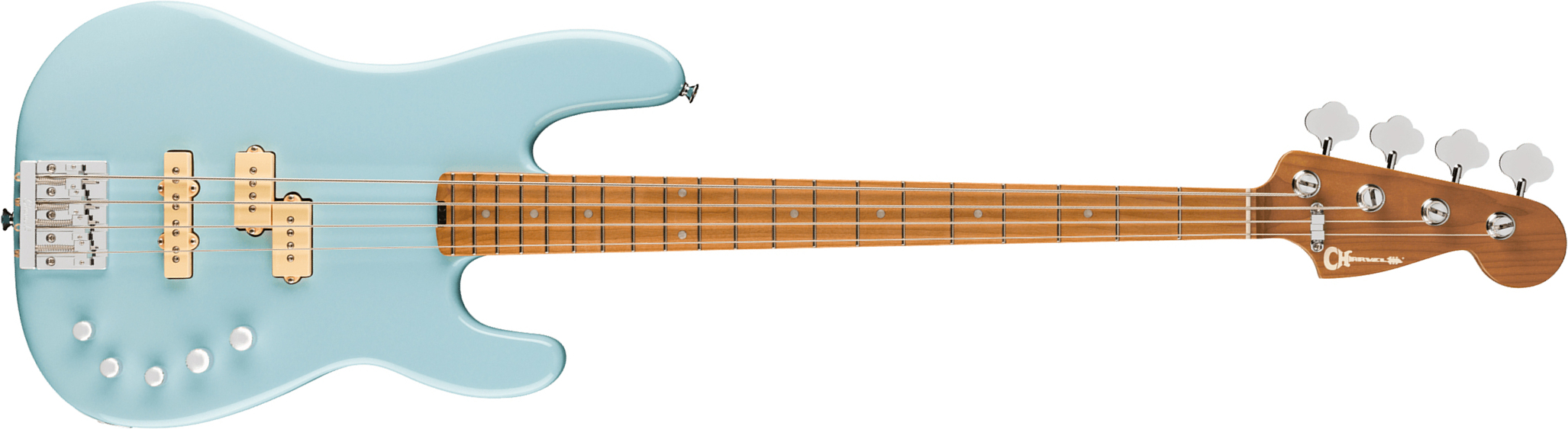 Charvel San Dimas Pj Iv Bass Pro-mod Mex Active Dimarzio Mn - Sonic Blue - Solidbody E-bass - Main picture