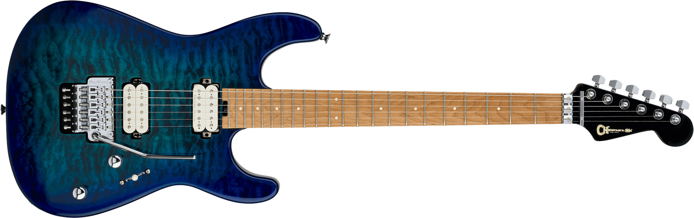 Charvel San Dimas Pro-mod Plus Style 1 Hh Fr Cm 2h Seymour Duncan Mn - Chlorine Burst - E-Gitarre in Str-Form - Main picture