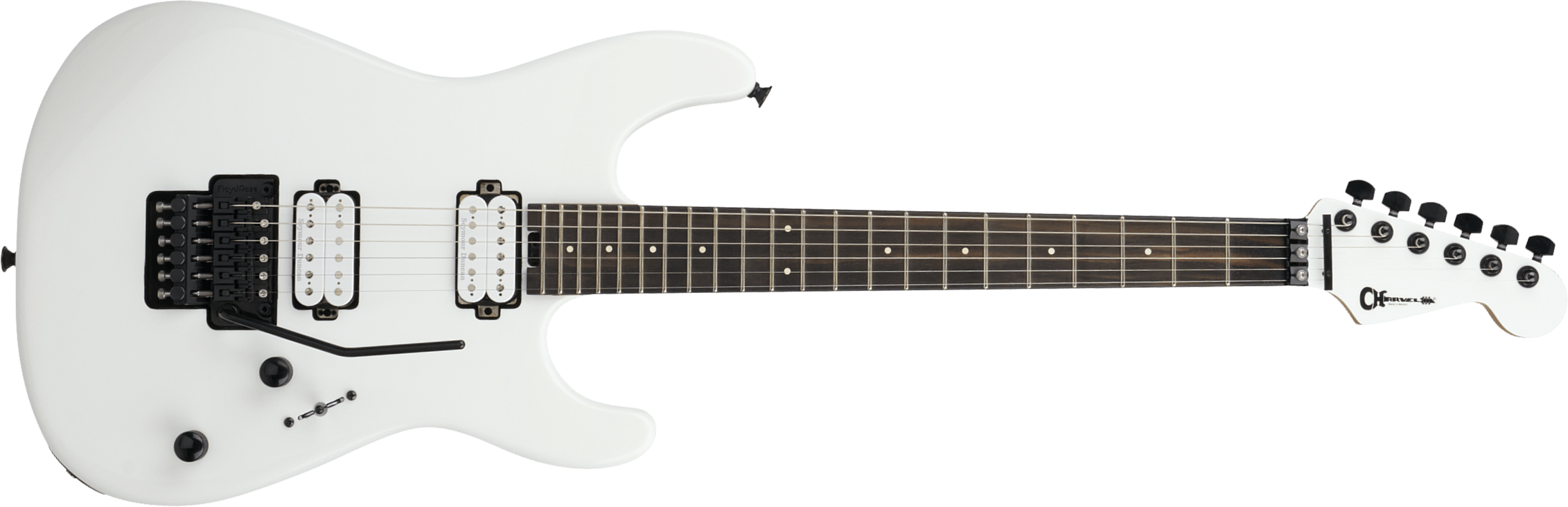 Charvel San Dimas Pro-mod Plus Style 1 Hh Fr E 2h Seymour Duncan Mn - Snow White - E-Gitarre in Str-Form - Main picture