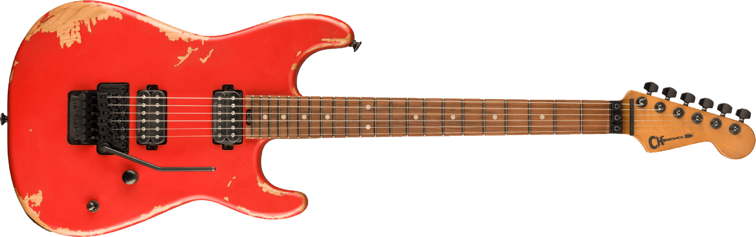 Charvel San Dimas Pro-mod Relic Style 1 Hh Fr E Pf - Weathered Orange - E-Gitarre in Str-Form - Main picture
