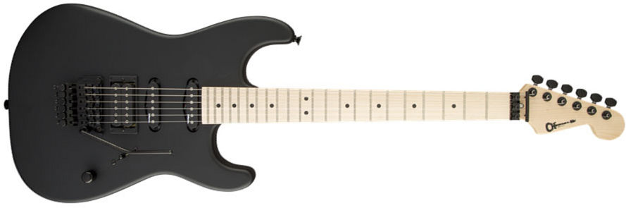 Charvel San Dimas Style 1 Hss Fr M Usa Select Dimarzio Fr Mn - Pitch Black - E-Gitarre in Str-Form - Main picture