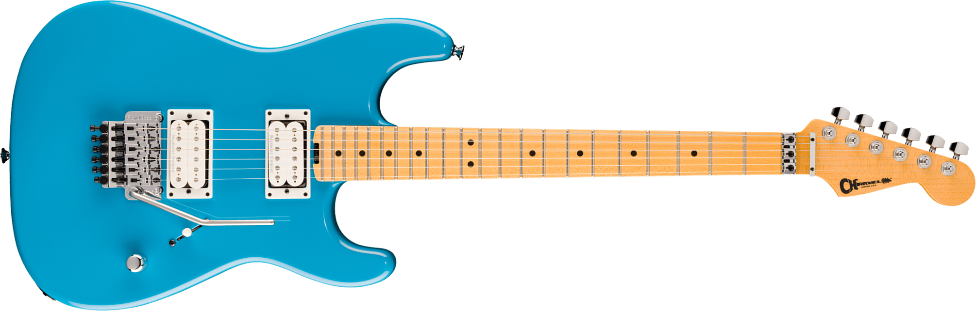 Charvel San Dimas Style 1 Sd1 Hh Fr American Neo Classic 2h Seymour Duncan Fr Mn - Robin's Egg Blue - E-Gitarre in Str-Form - Main picture