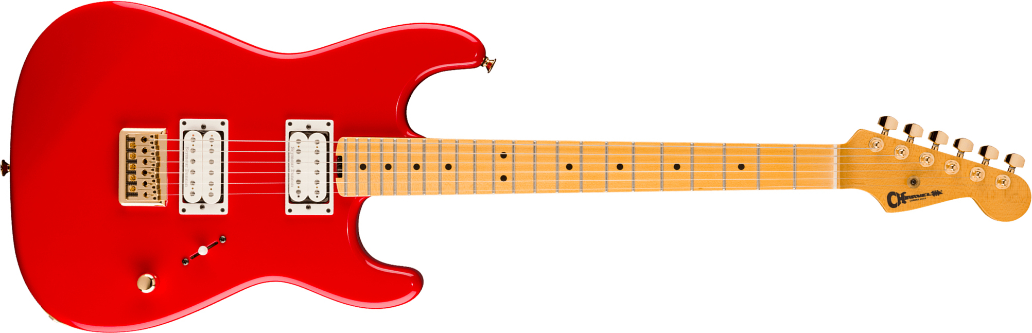 Charvel San Dimas Style 1 Sd1 Hh Ht American Neo Classic Usa 2h Seymour Duncan Ht Mn - Racing Red - E-Gitarre in Str-Form - Main picture
