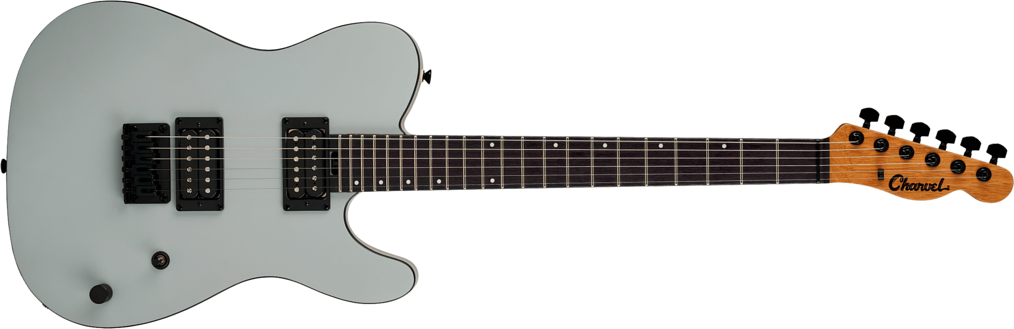 Charvel San Dimas Style 2  Sd2 Hh Ht Ind 2h Ht Ama - Satin Gray - E-Gitarre in Teleform - Main picture