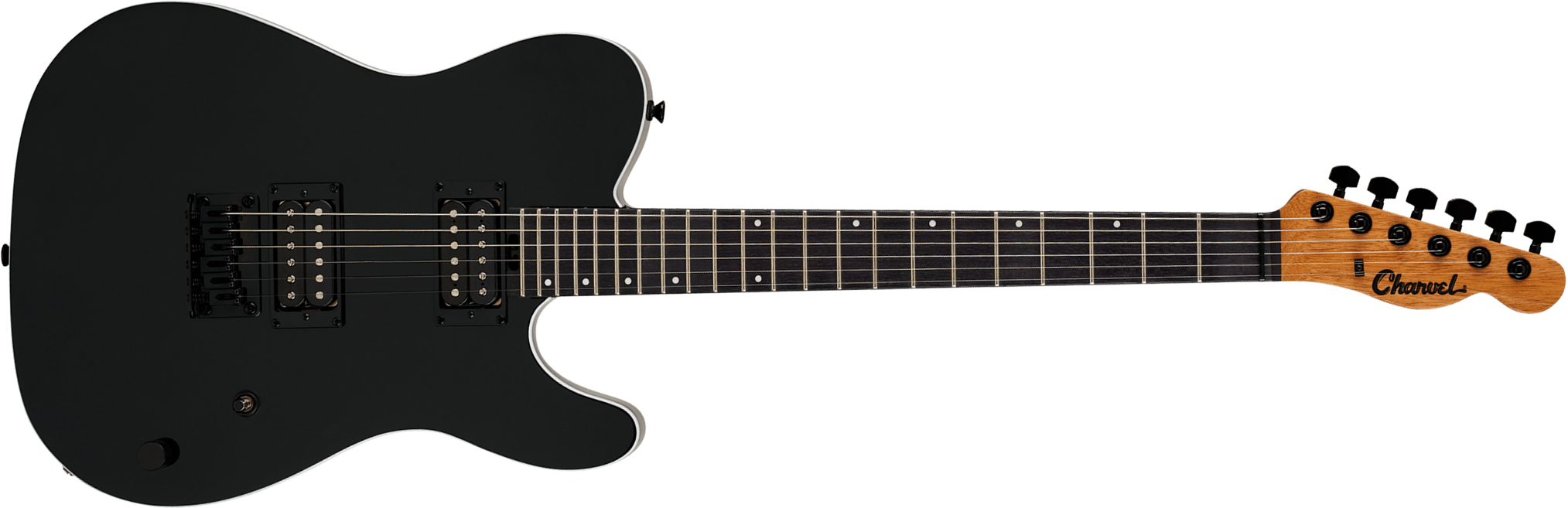 Charvel San Dimas Style 2  Sd2 Hh Ht Ind 2h Ht Ama - Gloss Black - E-Gitarre in Teleform - Main picture
