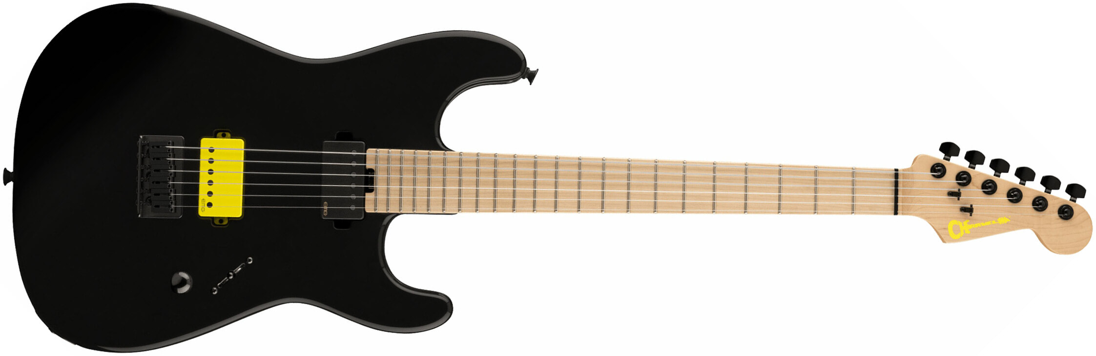 Charvel Sean Long San Dimas Style 1 Pro-mod Signature 2h Emg Ht Mn - Gloss Black - E-Gitarre in Str-Form - Main picture