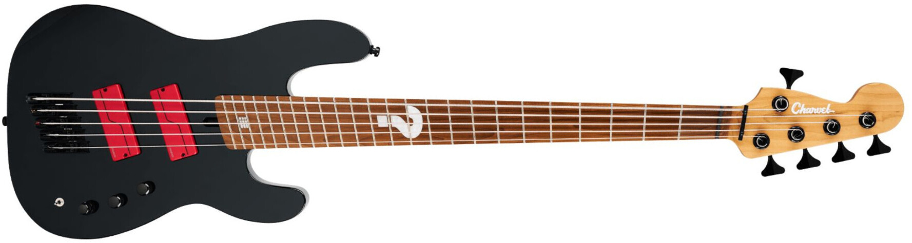 Charvel Sleep Token Iii Pro Mod San Dimas V Signature Mn - Black - Solidbody E-bass - Main picture