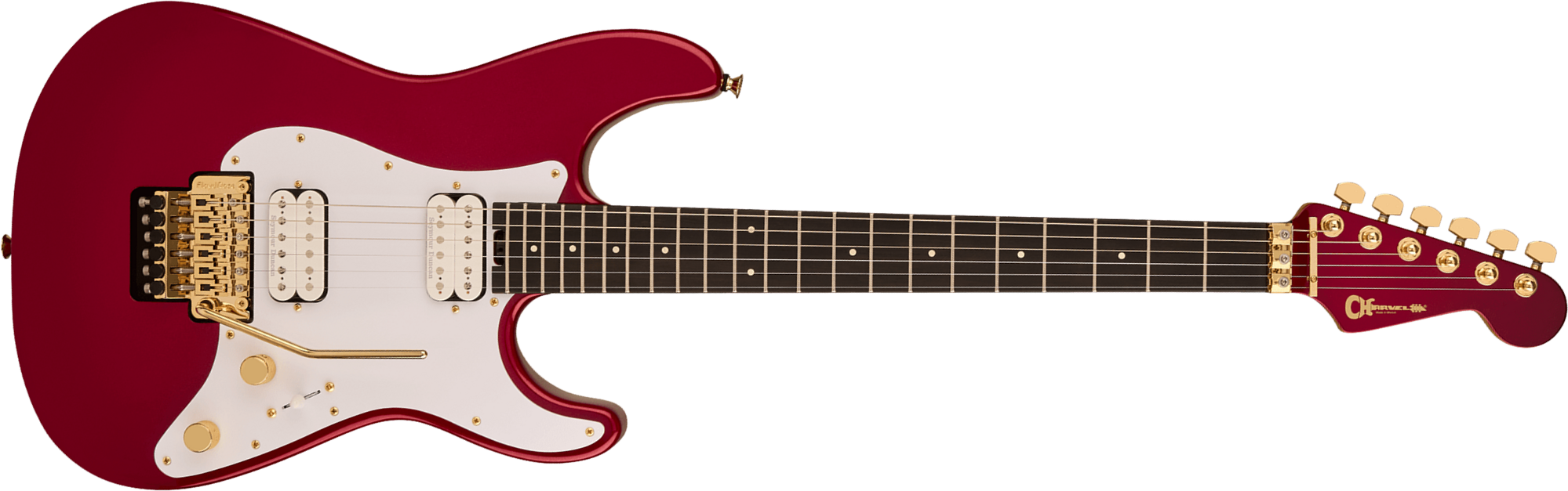 Charvel So-cal Sc1 Style 1 Hh Fr Pro-mod 2h Seymour Duncan Eb - Candy Apple Red - E-Gitarre in Str-Form - Main picture