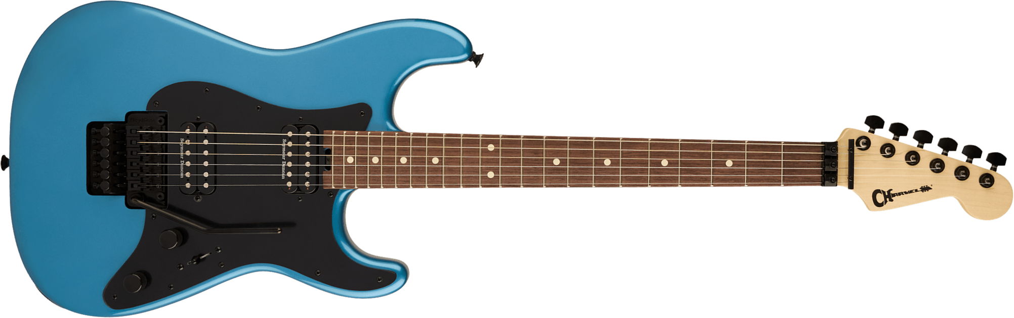 Charvel So-cal Sc1 Style 1 Hh Fr Pro-mod 2h Seymour Duncan Rw - Pelham Blue - E-Gitarre in Str-Form - Main picture