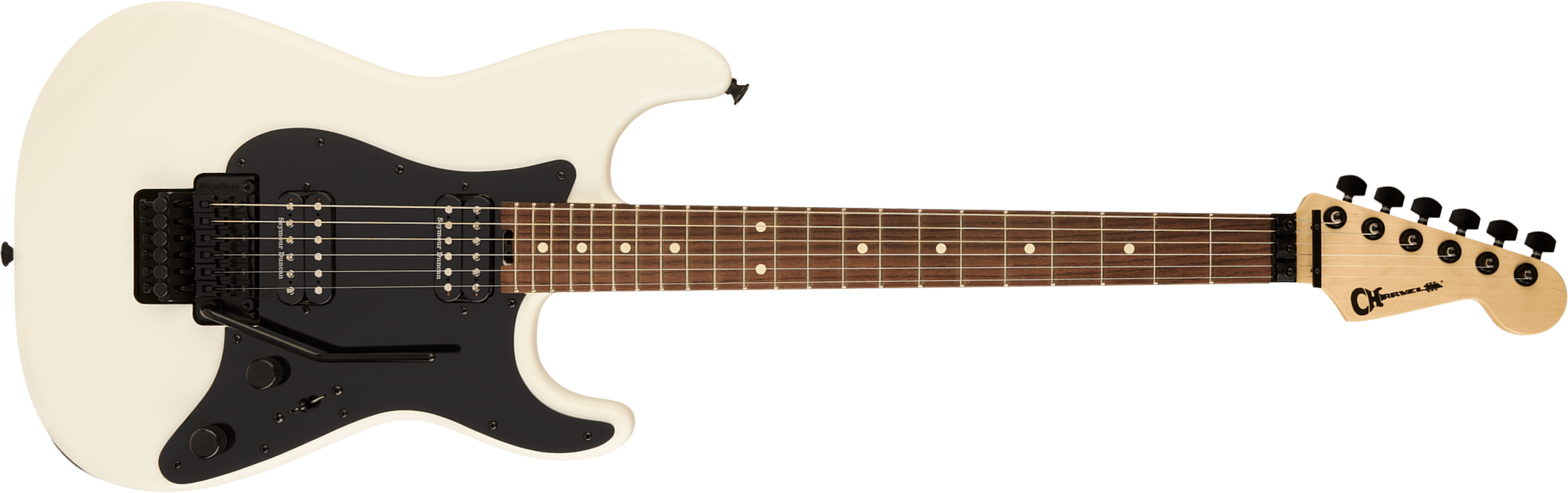 Charvel So-cal Sc1 Style 1 Hh Fr Pro-mod 2h Seymour Duncan Rw - Snow White - E-Gitarre in Str-Form - Main picture