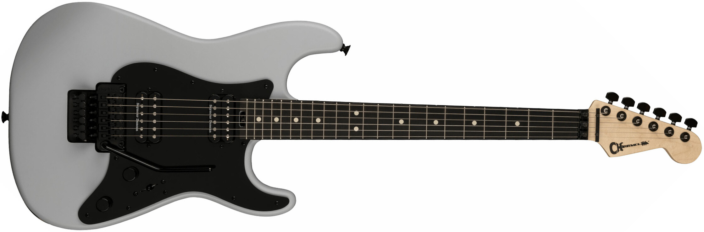 Charvel So-cal Style 1 Hh Fr E Pro-mod 2h Seymour Duncan Eb - Satin Primer Gray - E-Gitarre in Str-Form - Main picture