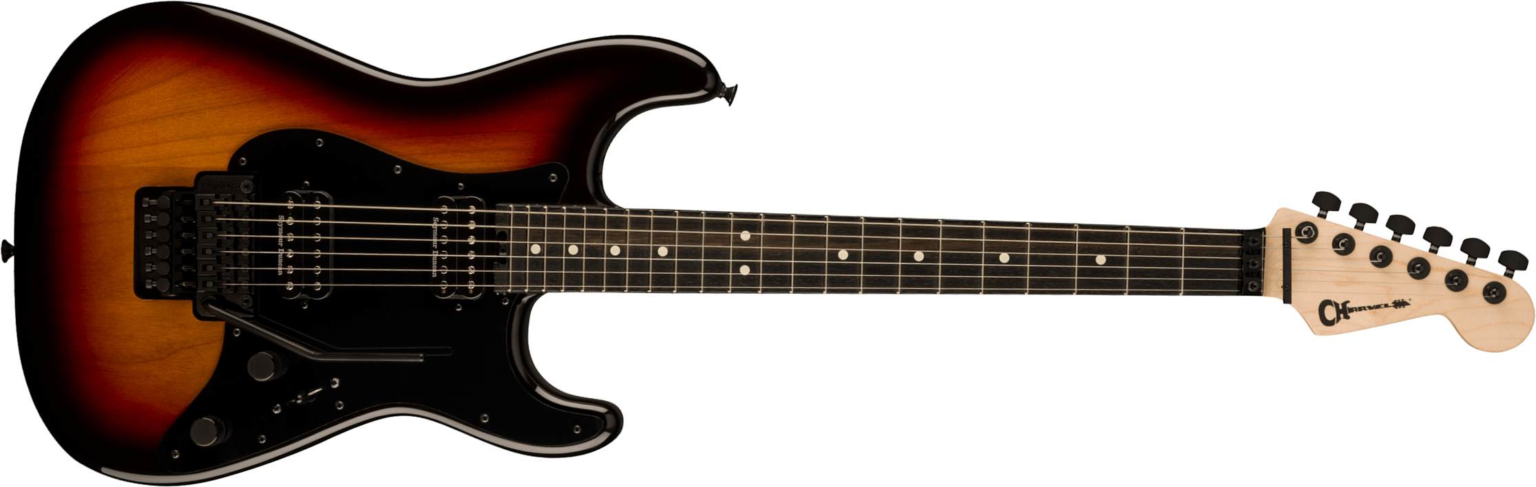 Charvel So-cal Style 1 Hh Fr E Pro-mod 2h Seymour Duncan Eb - Three-tone Sunburst - E-Gitarre in Str-Form - Main picture