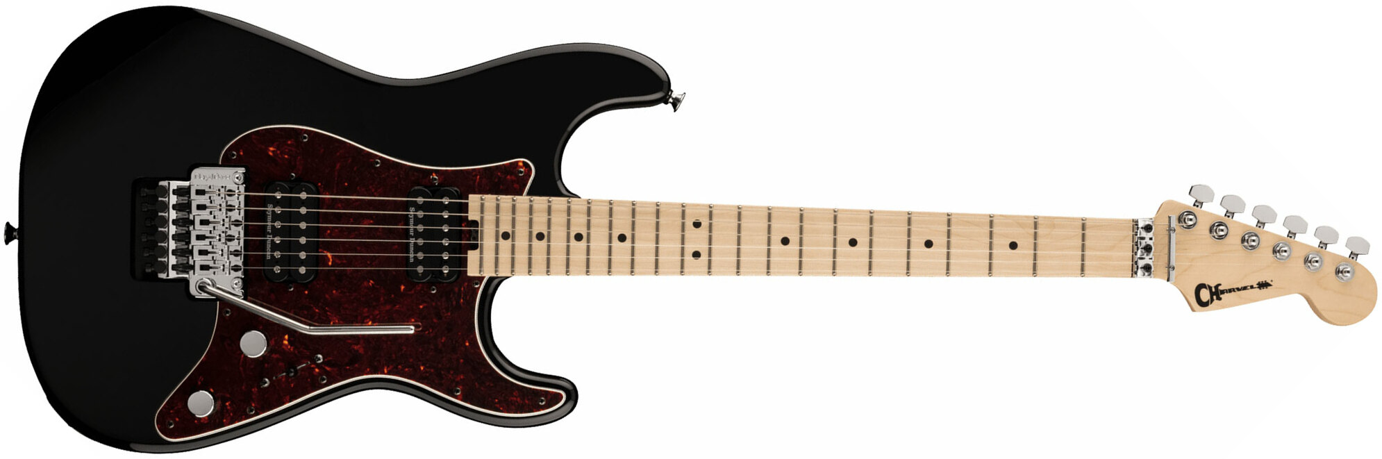 Charvel So-cal Style 1 Hh Fr M Pro-mod 2h Seymour Duncan Mn - Gamera Black - E-Gitarre in Str-Form - Main picture
